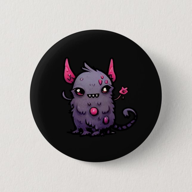 Pestilence Kattunge Pin Button - Cute Plague Cat Knapp (Framsida)