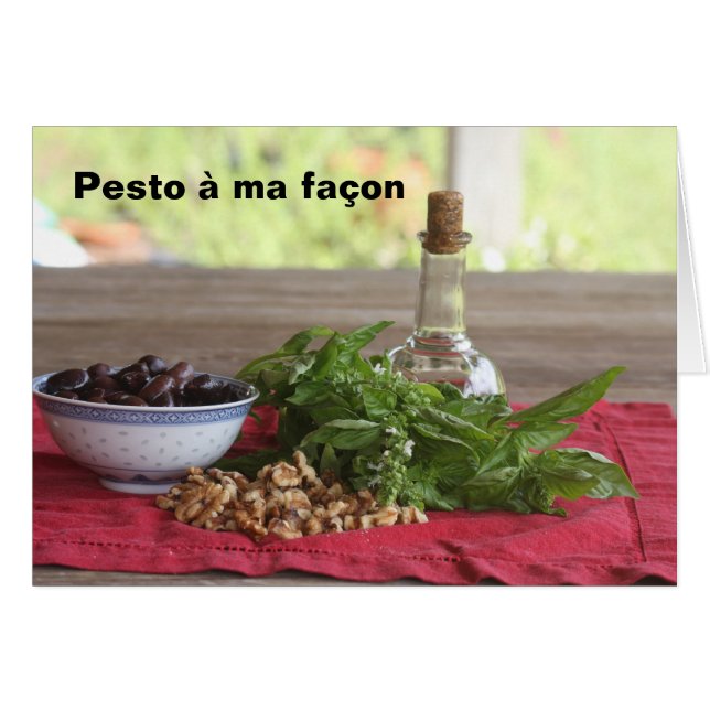 Pesto Hälsningskort (Framsidan Horizontal)