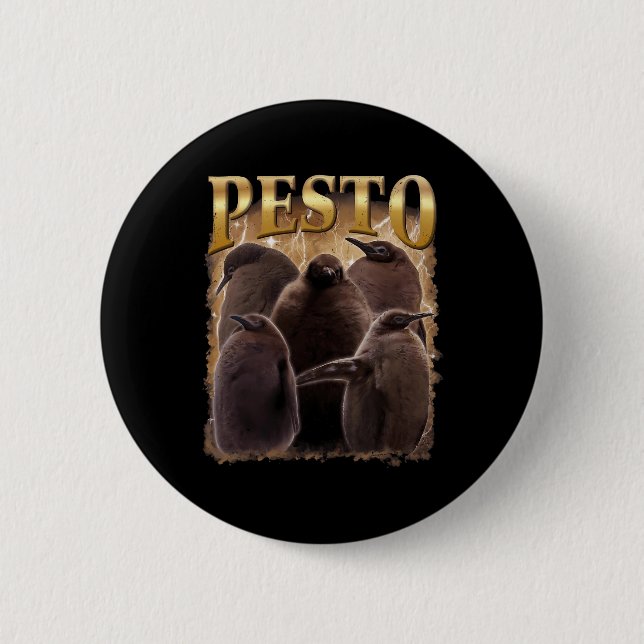 Pesto Penguin Funny Ba1 Knapp (Framsida)