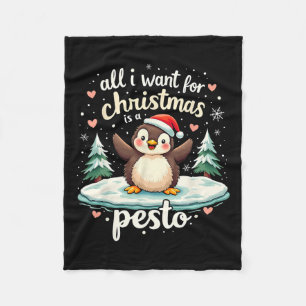 Pesto Penguin Funny Ba Fleecefilt