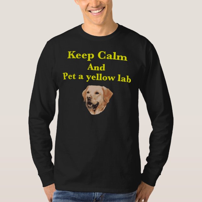 Pet A Gul lab 2 T Shirt (Framsida)