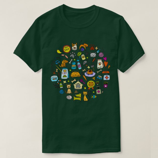 Pet-affär T Shirt (Design framsida)