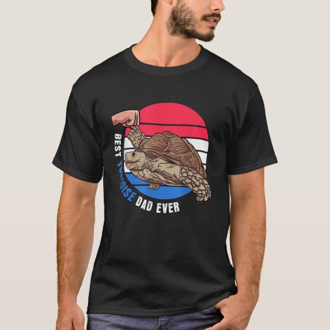 Pet African Sulcata Tortoise Gift Best Tortoise Da T Shirt (Framsida)