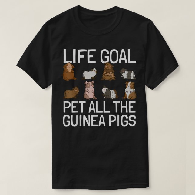 Pet All Guinea Grisar T Shirt (Design framsida)