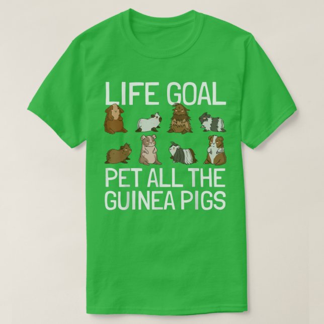 Pet All Guinea Pigs  T Shirt (Design framsida)