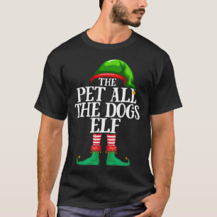 Pet all Hundar Elf-familjen jul Party Pajama T Shirt