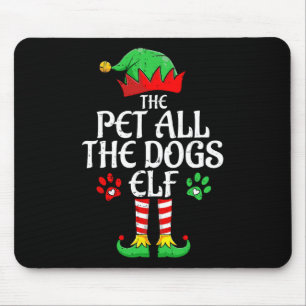Pet all Hundar Elf Julafton matchande julfamn Musmatta