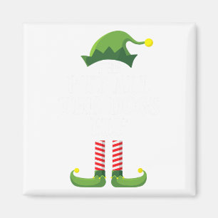 Pet All Hundar Elf Matching Family Group Christm Magnet