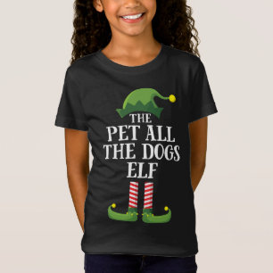 Pet all Hundar Elf Matching Family Jul T Shirt
