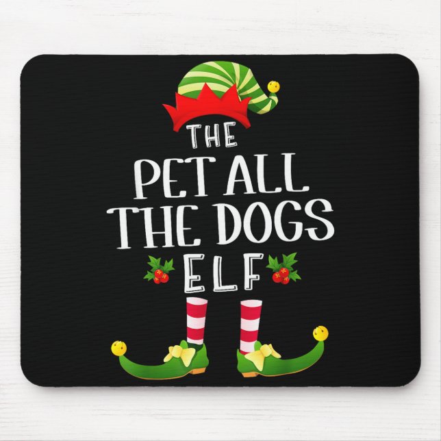 Pet All The Dogs Christmas Elf Matching Pajama X-m Musmatta (Framsidan)