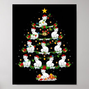 Pet Animal Julafton Ljus Santa Arktis Fox jul Poster