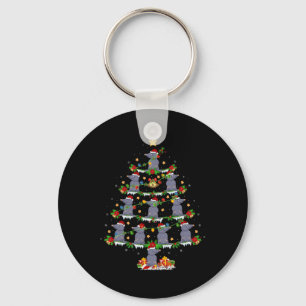 Pet Animal Julafton Ljus Santa Mole Julgran Nyckelring
