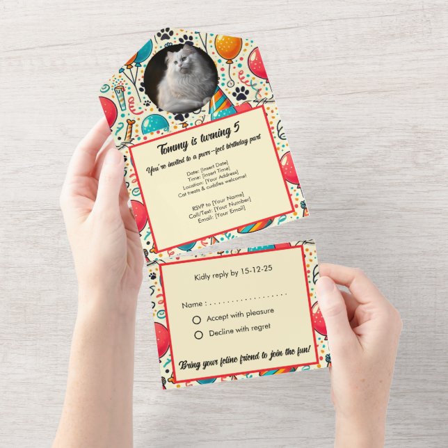 Pet Anpassade Photo Birthday (Avrivbar del)