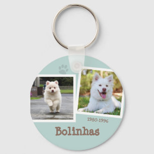 Pet-anteckningsblock Hund Paw Skriv ut Bild Cute Nyckelring