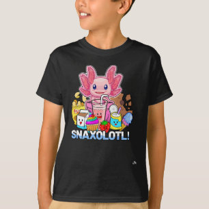 Pet Axolotl - Snaxolotl - Cute Snacks, Funny Kawai T Shirt