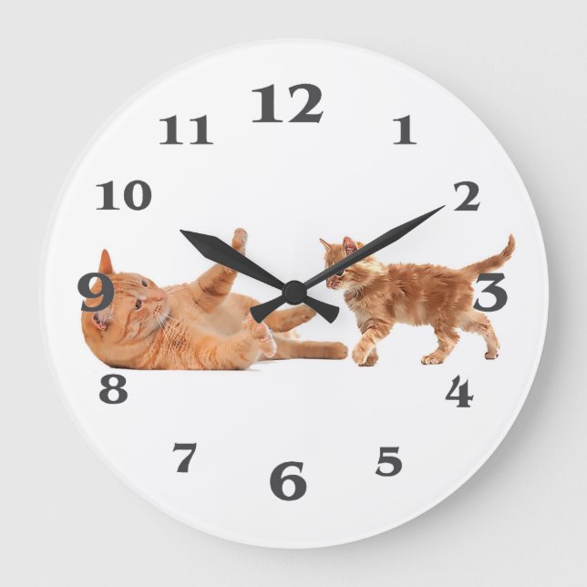 Pet-bild för Round-Large-Wall-Clock Stor Klocka (Framsida)