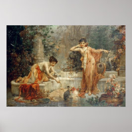 Pet Bird av Hans Zatzka - poster