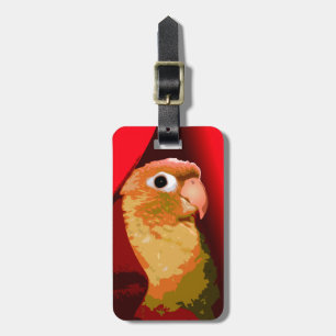 Pet Bird Grönt Cheek Conure Parakeet Owner Parrot Bagagebricka