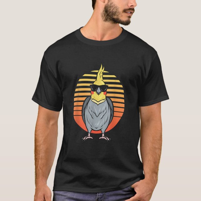 Pet Bird Parrot Cockatiel T Shirt (Framsida)