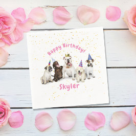 Pet Birthday Hund Firande | ROSA Pappersservett