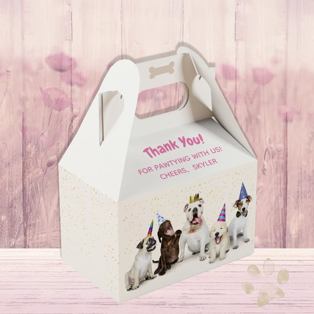 Pet Birthday Hund Party | ROSA Presentaskar (Skapare uppladdad)