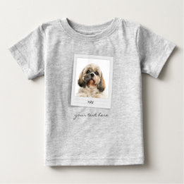 Pet Birthday Photo Ram Personlig Helgdag T Shirt
