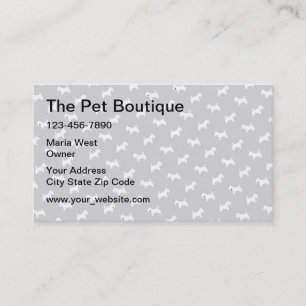 Pet Boutique Cute Hund Visitkort