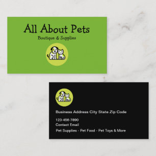 Pet Boutique och levererar Affärskort Visitkort