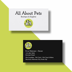Pet Boutique och levererar Affärskort Visitkort