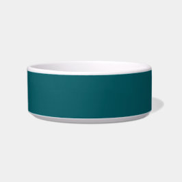 Pet Bowl med Mörk Teal Background