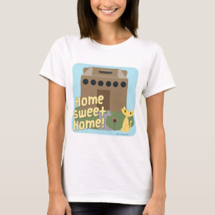 Pet Box med Hål Funny Animal Tecknad Slogan T-shirt