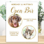 Pet Bröllop Hund Open Pub Photo Elegant Guld Drink Poster<br><div class="desc">Dra åt mig! Inkludera din bästa hund, bästa katt och vilket husdjur som helst i bröllop med sin egen dryck öppna pub för dina gäster. Perfekt för hundälskare, och ett speciellt hund pub kommer att vara en slå i bröllop. Enkel ännu elegant chic guld. Anpassa den här bröllop-tecknet för sällskapsdjur...</div>