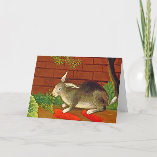 Pet Bunny Rabbit Påsk Card ~ Helgkort (Framsida)