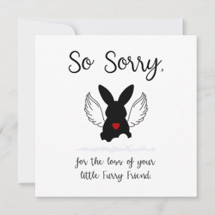 Pet Bunny Sympathy Anteckningskort