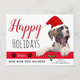 Pet Business Helgdag från Hund julkort Vykort