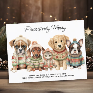 Pet Business-julklapp, Hund Cat Pets Helg Vykort
