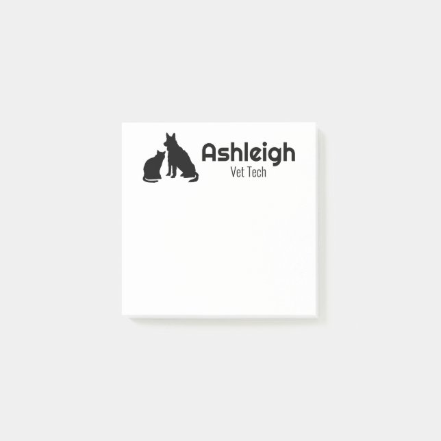 Pet Business Personlig Post-it Block (Framsida)