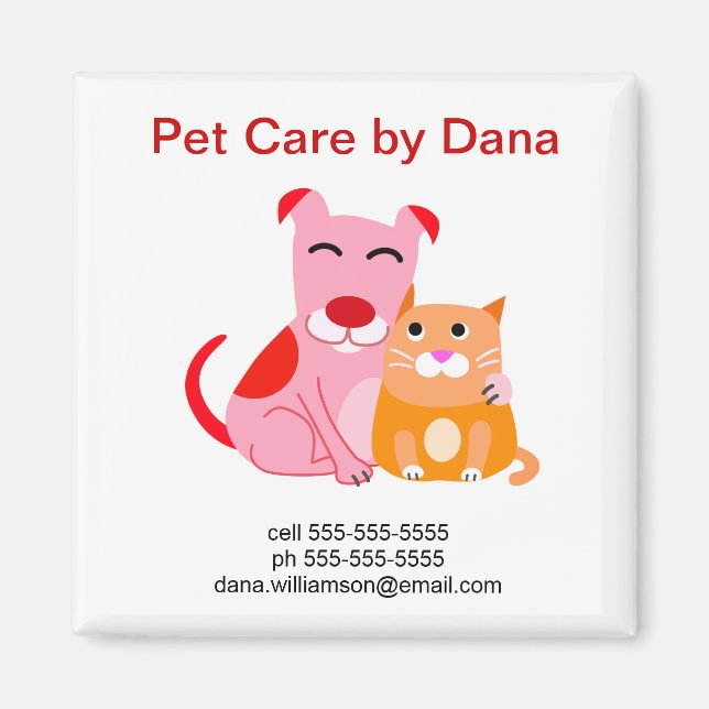 Pet Business Promoted Magnet (Framsidan)