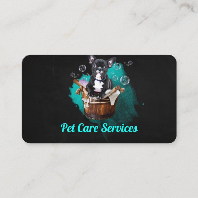 Pet Care Services / Pet Salon Visitkort (Framsida)