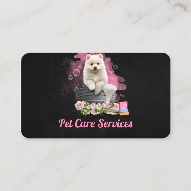 Pet Care Services / Pet Salon Visitkort (Framsida)