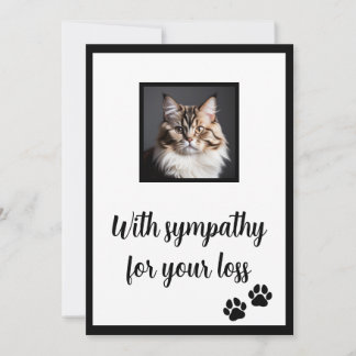 Pet cat-anpassade sympatikort tack kort