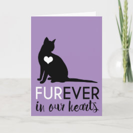 Pet Cat Condolence | Framtiden i våra hjärtan Kort