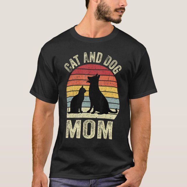 Pet Cat Dog Mom  Mothers Day For Women T Shirt (Framsida)