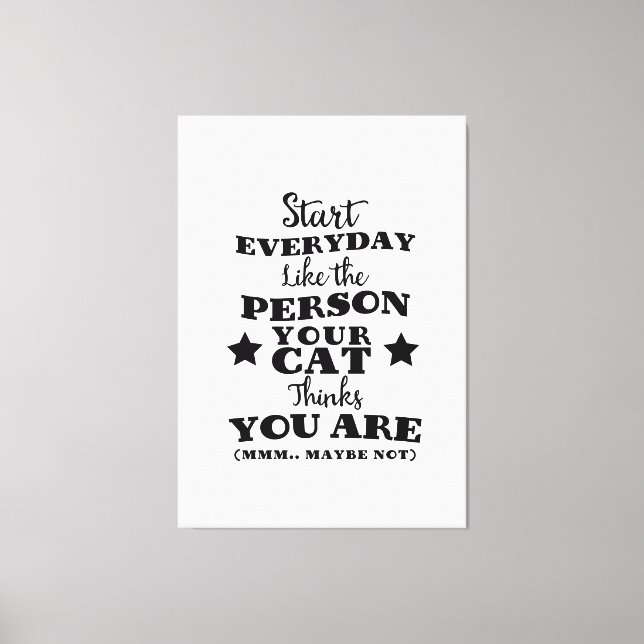 Pet Cat Funny Quote Canvastryck (Framsida)