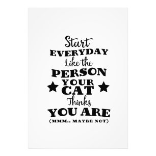 Pet Cat Funny Quote Fototryck