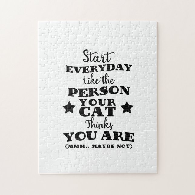 Pet Cat Funny Quote Pussel (Vertikal)