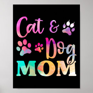 Pet Cat Hund Mamma Shirt for Women Poster