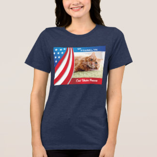 Pet Cat Photo Presidentval 2024 Omröstning T Shirt