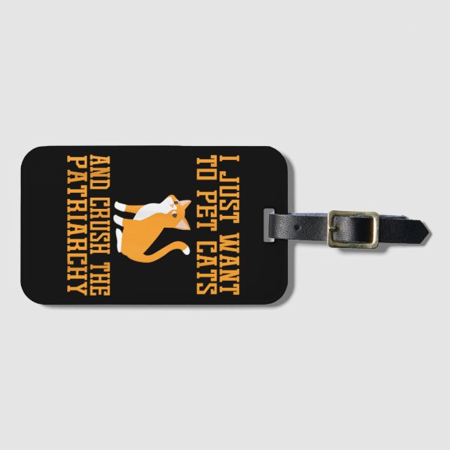 Pet Cats och Crush T-shirt Fe Bagagebricka (Framsida horisontal)