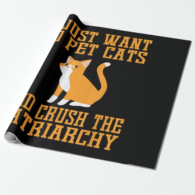 Pet Cats och Crush T-shirt Fe Presentpapper (Utrullad)
